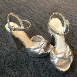 Metallic Platform Heels